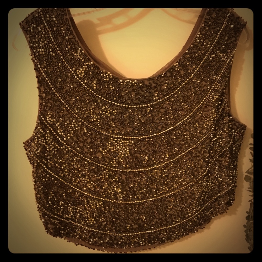 Chic beaded crop top